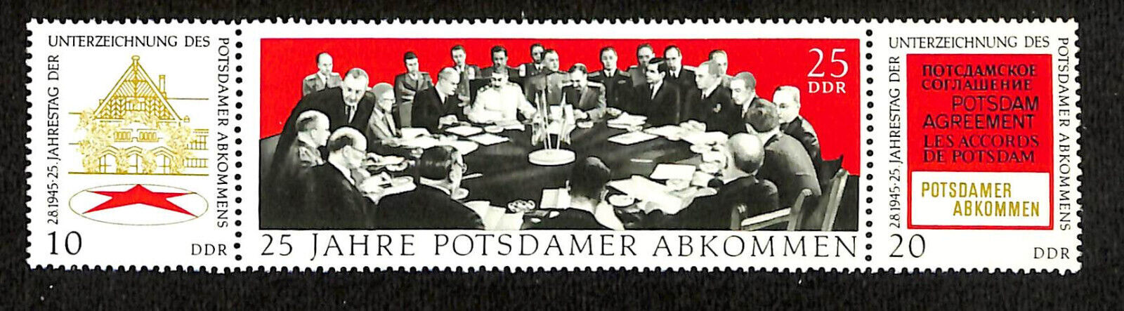 ALMANYA DDR 1970 POSRDAM ANLAŞMASININ 25. YILDÖNÜMÜ