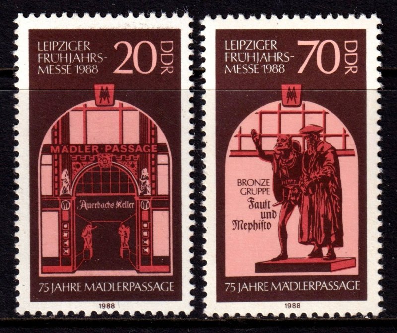 ALMANYA DDR 1988 Leipzig Bahar Fuarı
