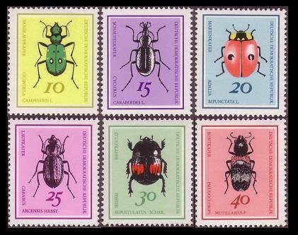  ALMANYA DDR 1968 BÖCEKLER