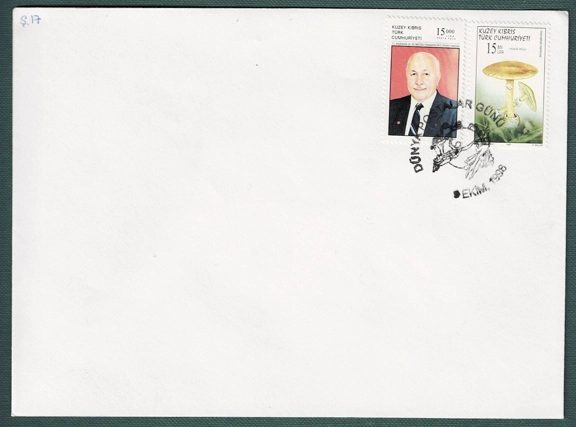 KKTC 1998 DÜNYA POSTALAR GÜNÜ, ÖZEL TARİH DAMGALI ZARF
