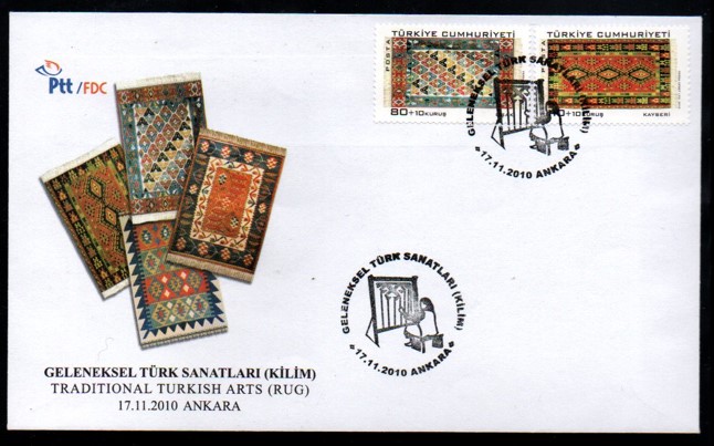 2010 GELENEKSEL TÜRK SANATLARI KİLİM FDC
