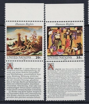 1993 BİRLEŞMİŞ MİLLETLER İNSAN HAKLARI TABLOLAR MNH