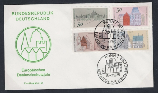 Almanya 1975 Avrupa Mimarlık Mirası Yılı FDC