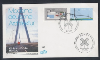 Almanya 1987 Avrupa: Modern Mimarlık fdc