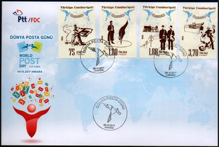 2017 DÜNYA POSTA GÜNÜ FDC
