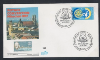 Almnaya 1987 Uluslararası Rotary Kulübü Dünya Kongresi, Münih FDC