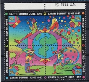 BM NEW YORK 1992 Dünya Zirvesi 4’lü Set MNH