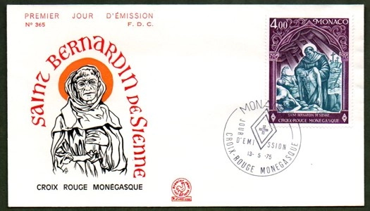 Monako 1975 fdc