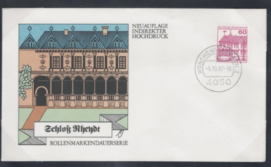 Almanya 1987 Kaleler ve Saraylar, Nadir 6’lı FDC Set