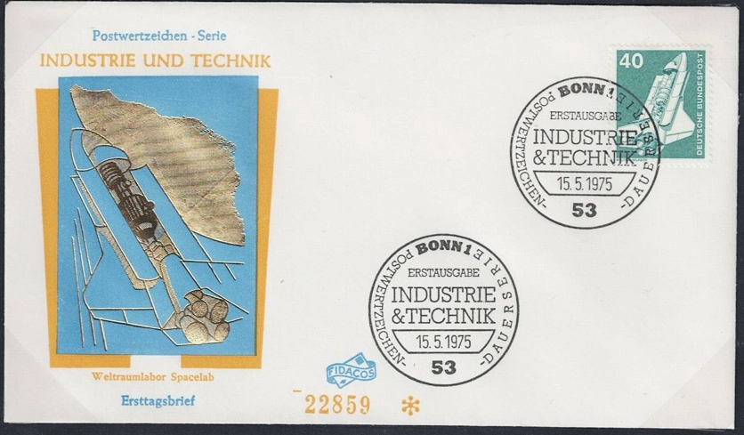 Almanya 1975 Sanayi ve Teknik FDC