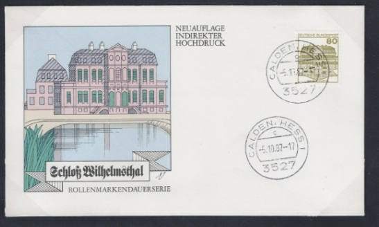 Almanya 1987 Kaleler ve Saraylar, Nadir 6’lı FDC Set