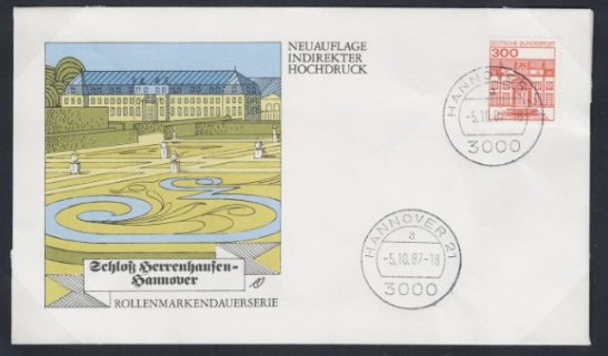 Almanya 1987 Kaleler ve Saraylar, Nadir 6’lı FDC Set