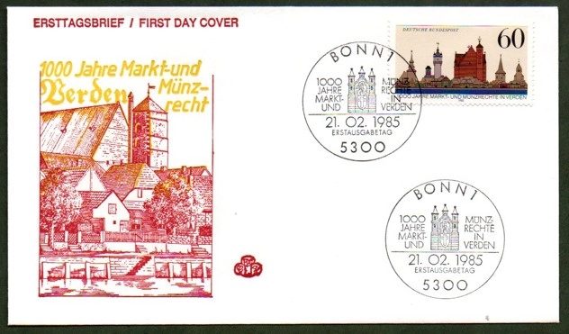 Almanya 1985 fdc