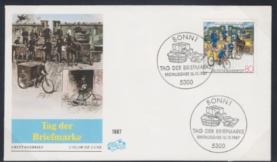 Almanya 1987 Pul Günü FDC
