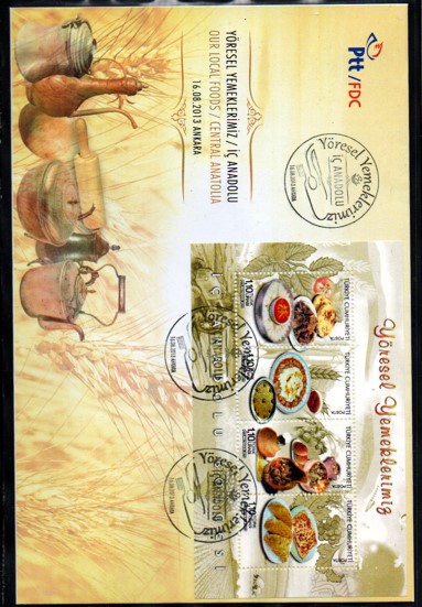 2013 YÖRESEL YEMEKLERİMİZ İÇ ANADOLU FDC Türkçe