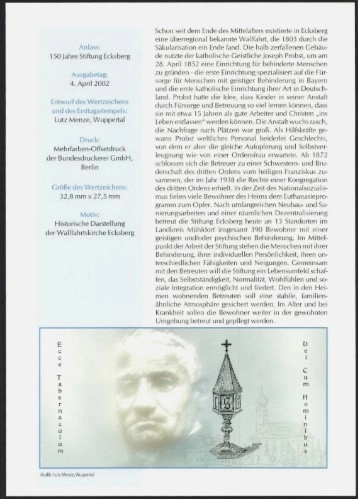 Almanya ETB, Ersttagsblatt 11/2002 – 100 Jahre Deutsches Museum