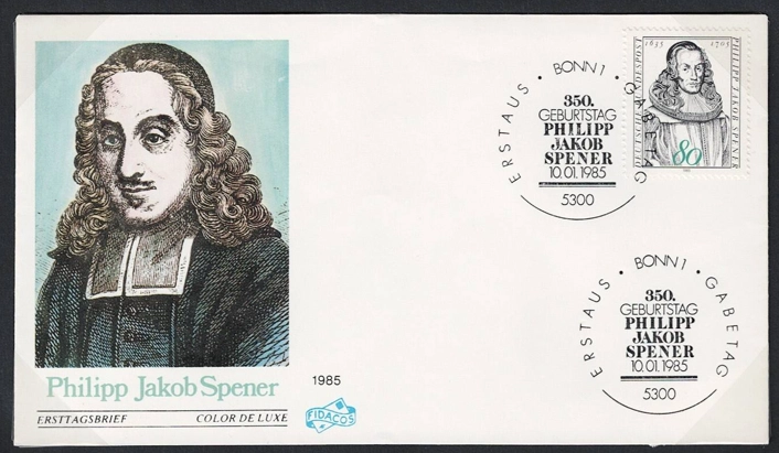 1985 Almanya Philipp Jakob Spener’in 350. doğum günü fdc