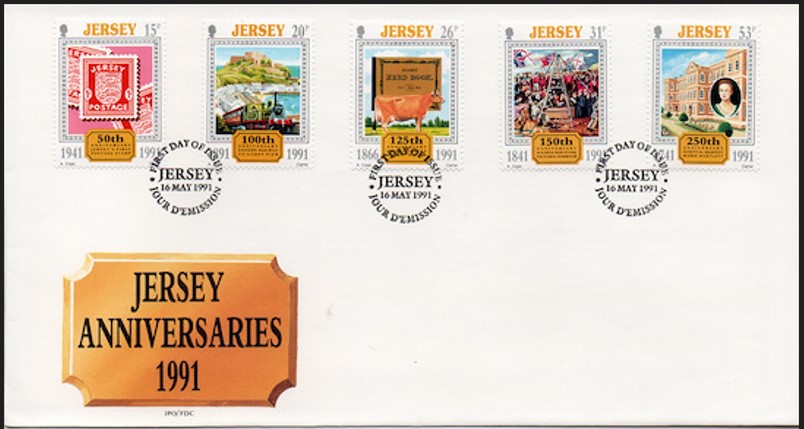 Jersey 1991 Yıldönümleri FDC