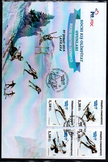 2014 SOCHI KIŞ OLİMPİYAT OYUNLARI FDC
