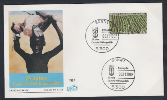 Almanya 1987 Alman Dünya Açlık Yardımının 25. yılı FDC