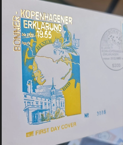 Almanya 1985 Kopenhag Deklarasyonu 30. Yıl FDC, Bonn