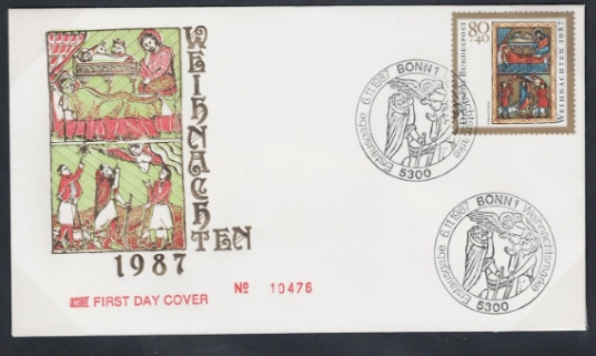 Almanya 1987 Noel FDC