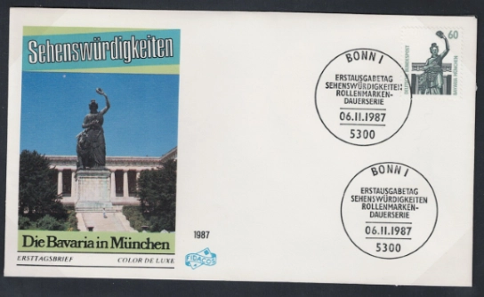 Almanya 1987 Manzaralar, Görülecek yerler FDC