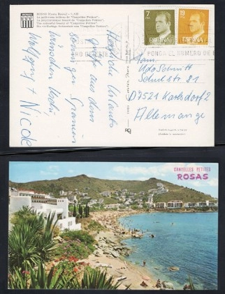 Costa Brava Rosas Kartpostalı: 1970’lerden Postadan Geçmiş Akdeniz Tatil Hatırası