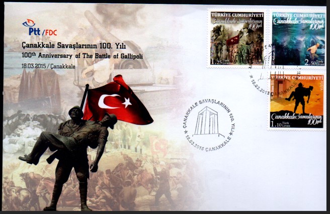 2015 ÇANAKKALE SAVAŞLARININ 100.YILI FDC