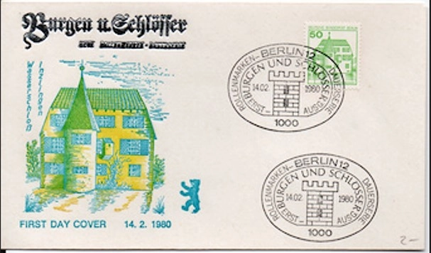 Almanya Berlin 1980 fdc