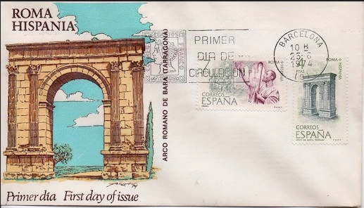 İspanya 1974 Roma Hispania FDC