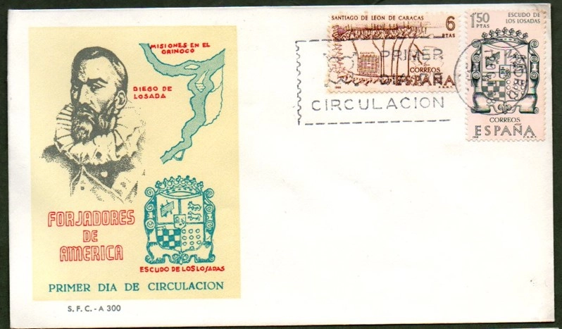 İspanya 1975 Santiago de León de Caracas FDC
