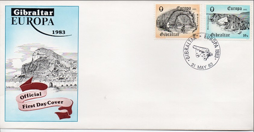 GİBRALTAR 1983 EUROPA CEPT FDC