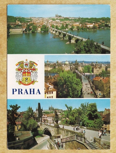 Prag Panoraması Kartpostalı