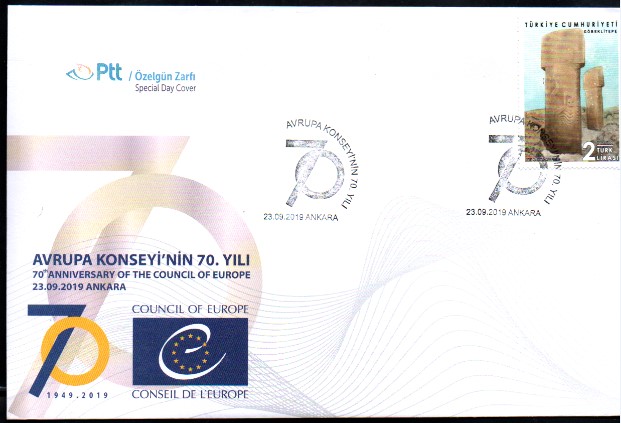 2019 AVRUPA KONSEYİ’NİN 70.YILI ÖZEL GÜN ZARFI