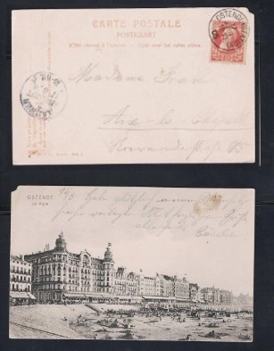 Ostende Kartpostalı: Belçika Sahillerinden Postadan Geçmiş Nostaljik Hatıra”