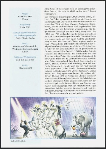 Almanya ETB, Ersttagsblatt 16/2002 – 200 Jahre Clemens Brentano