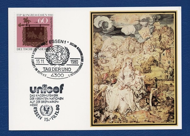 UNICEF – Birleşmiş Milletler Çocuk Fonu, 15–19 Kasım 1980 Essen Pul Fuarı’nda