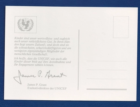 UNICEF – Birleşmiş Milletler Çocuk Fonu, 15–19 Kasım 1980 Essen Pul Fuarı’nda