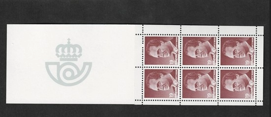 İspanya 1986 Kral I. Juan Carlos 19 Ptas Komple Pul Kitapçığı (MNH)
