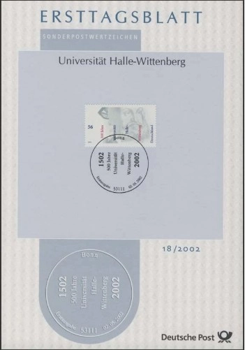 Almanya ETB 18/2002 – Universität Halle-Wittenberg / Halle-Wittenberg Üniversitesi