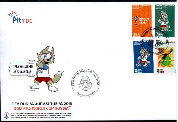 2018 FIFA DÜNYA KUPASI RUSYA FDC