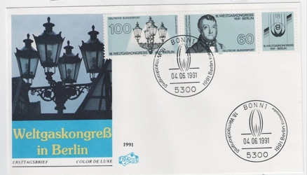 Almanya 1991 Dünya Gaz Kongresi, Berlin FDC