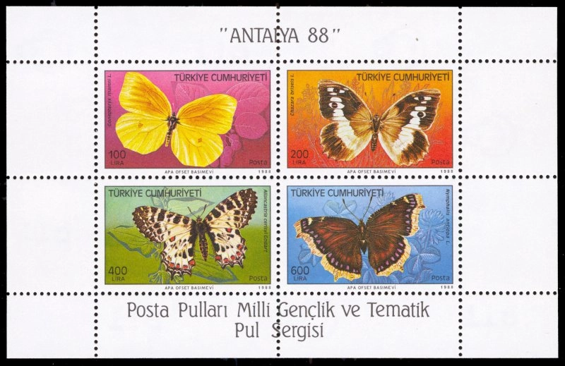 1988 KELEBEKLER II MNH BLOK