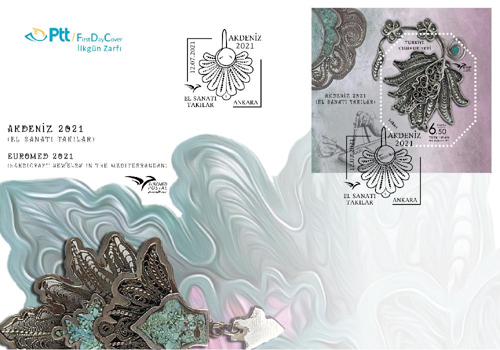 2021 AKDENİZ EL SANATI TAKILAR FDC