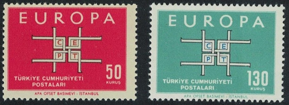 1963 TÜRKİYE EUROPA CEPT