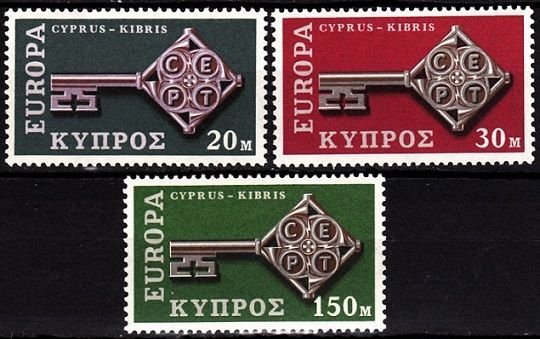 1968 KIBRIS EUROPA CEPT