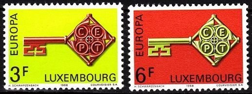 1968 LÜKSEMBURG EUROPA CEPT