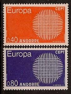 1970 ANDORRA EUROPA CEPT