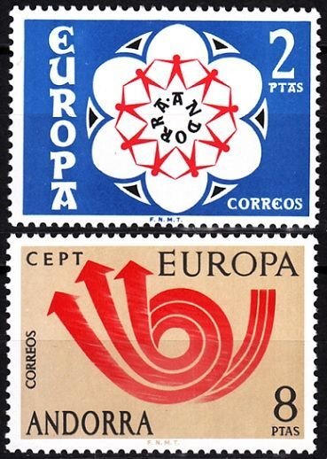 1973 ANDORRA İSPANYA EUROPA CEPT